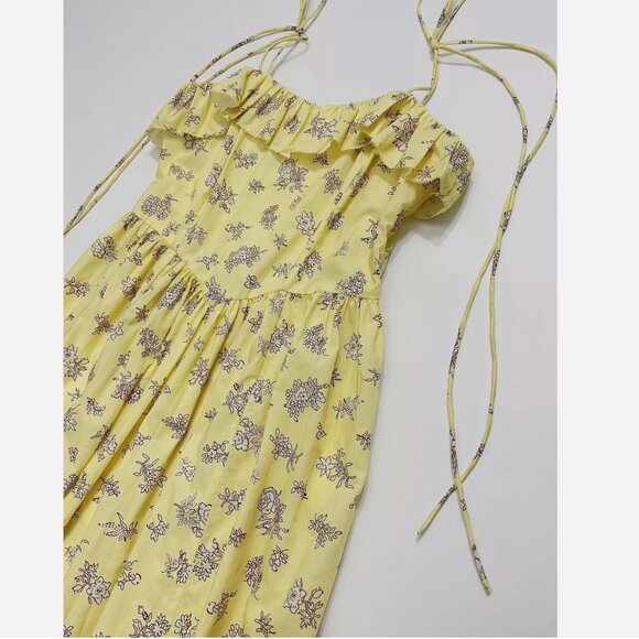 Doen Yellow Wendelin Midi Dress - Picture 13 of 13
